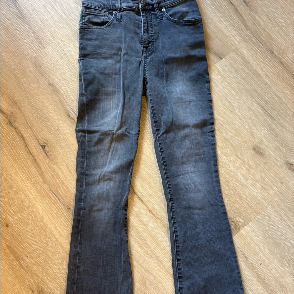 Madewell Dark Gray Flare Jeans